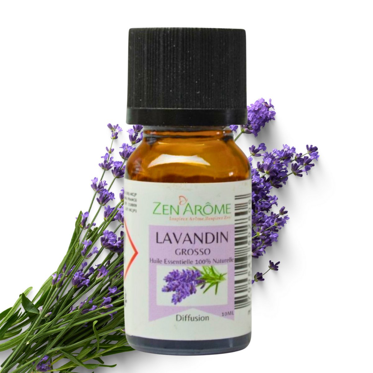 Essential Oil - Lavandin Grosso - 10 ml - Use for Diffusion - Packaged in France