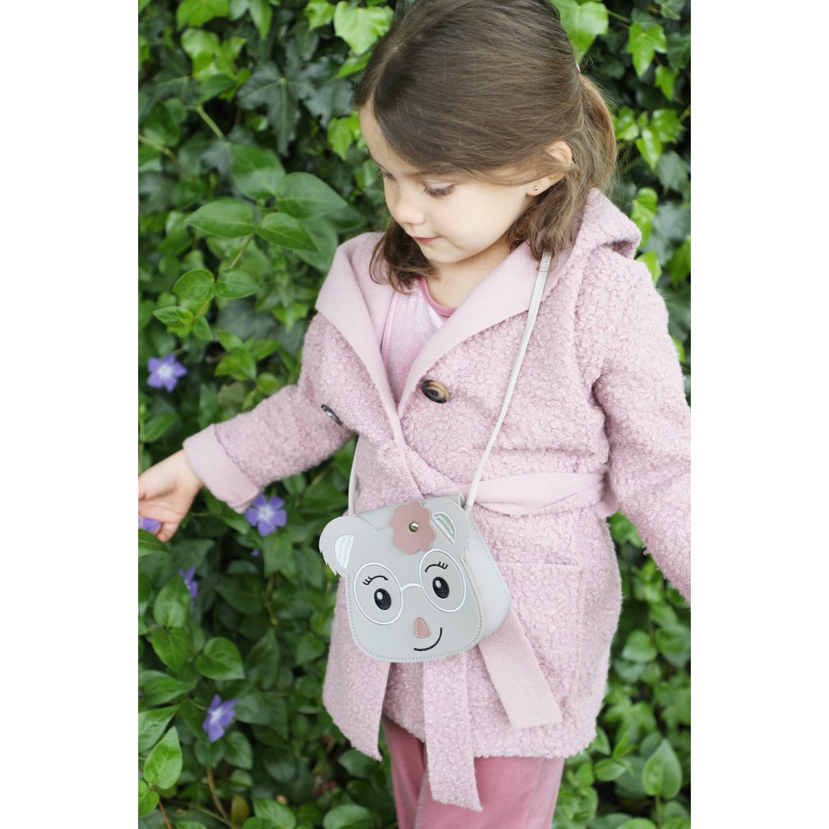 Sac bandoulière enfant - Yori le petit koala Gris