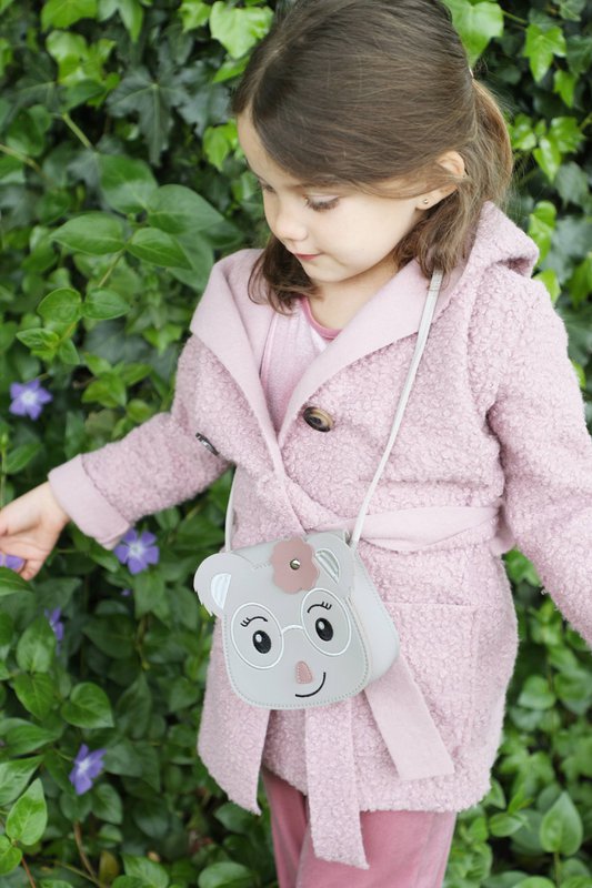 Sac bandoulière enfant - Yori le petit koala Gris