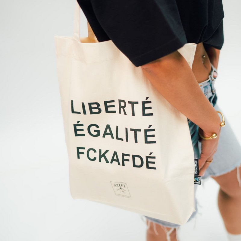 FCKAFDÉ Premium mulepose - Natur & Sort