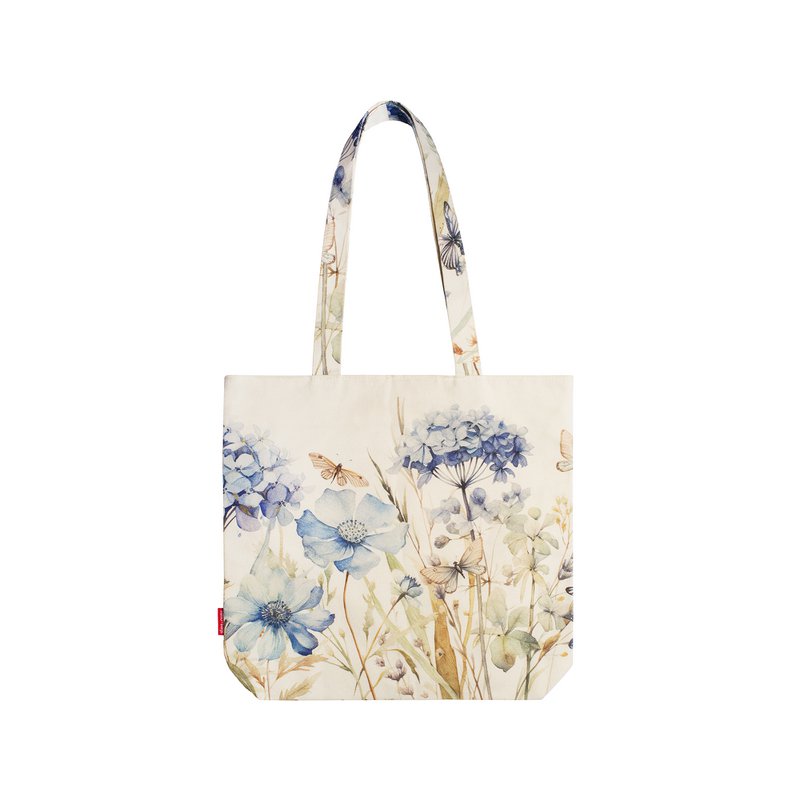 Canvas-Tasche mit Blumenmuster. Größe: 39 x 36 x 8,5
