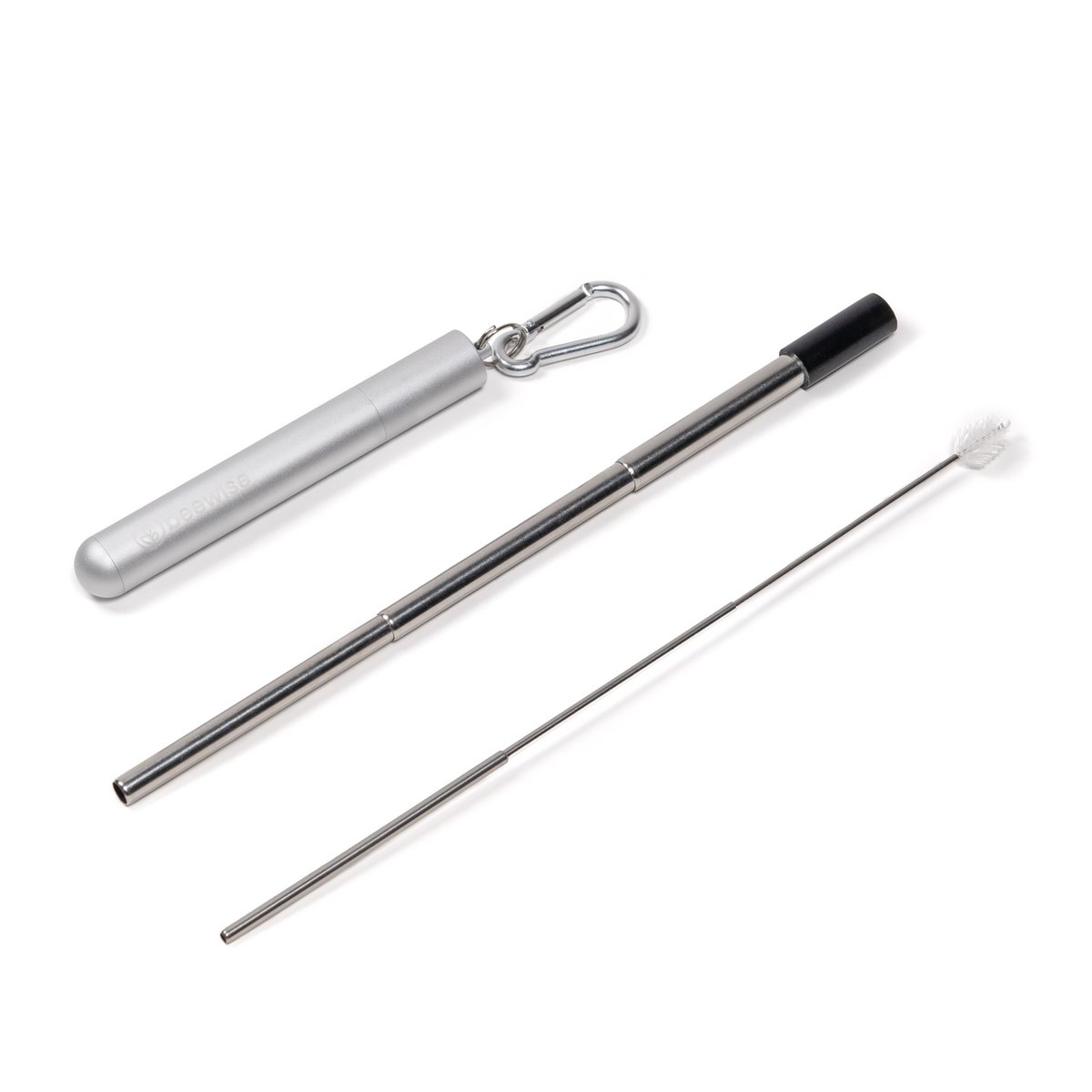 Paille pliable réutilisable | Pliable dans un étui