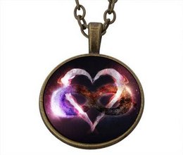 Glücksanhänger Purple Heart Endless Love inkl. Kette