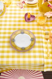Plate Lily&Lotus Yellow 23cm