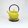 Chokoreto Teekanne aus Gusseisen, Kaffeekanne 0.8l castard m. Untersatz