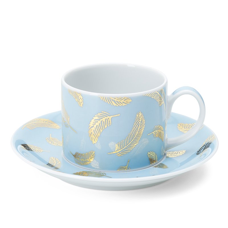 Tazza e piattino Bird Blue