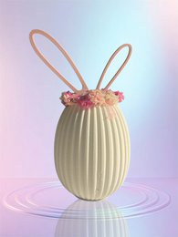¡Único! Preciosa decoración de conejito de pascua con orejas de conejito extraíbles