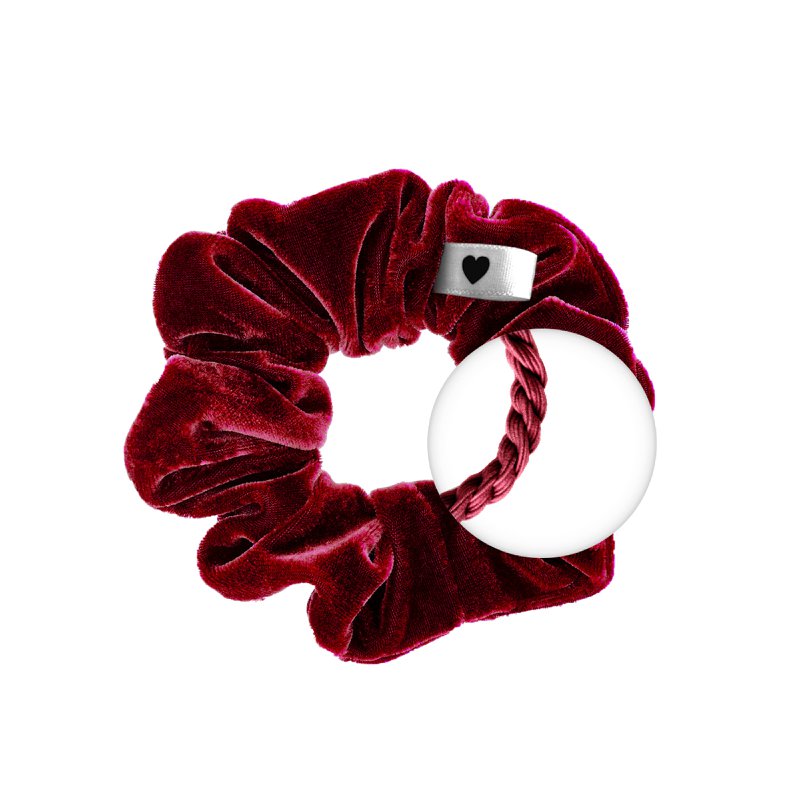 Samt-Scrunchie Bordeaux - Bellody® (1 Stück - Bordeaux Red)