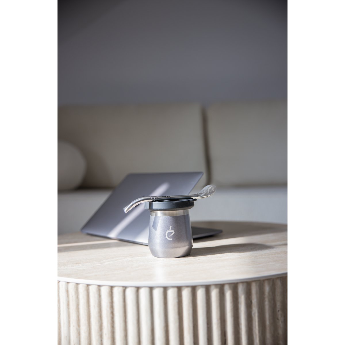 Yerba Mate Set Termolid DualFlow PRO – Gris cendré | Un Mate®