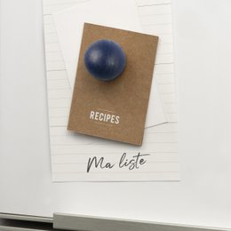 Boite de 6 petites boules magnétiques en bois - couleur