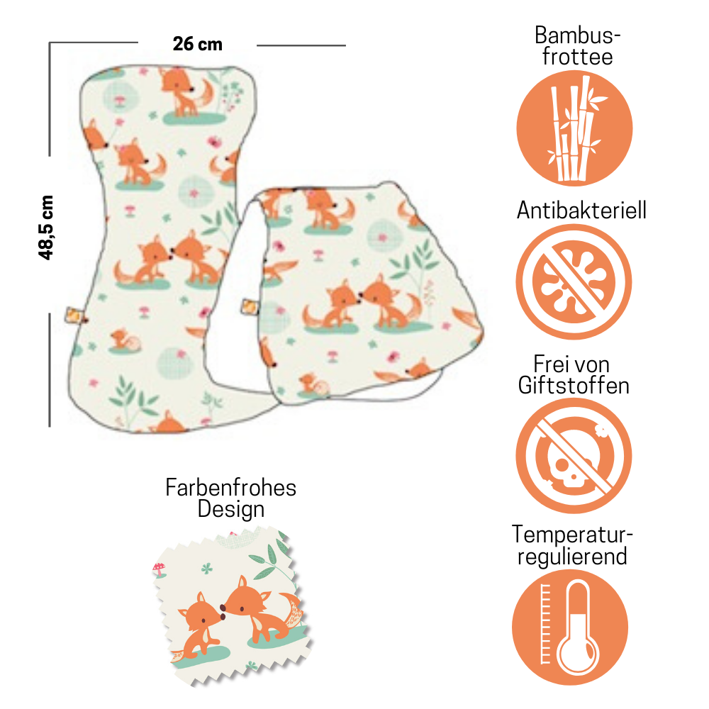 Burp Cloth SWEET FOXES