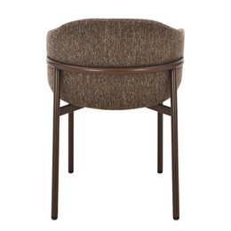 Jenna Dining Chair - Brown - Walnut Legs