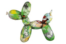 Street art cane poli palloncino VE 2
