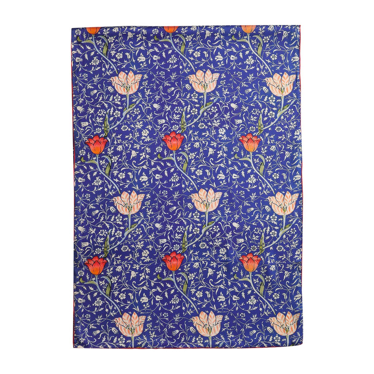 Écharpe en soie bleu floral galata