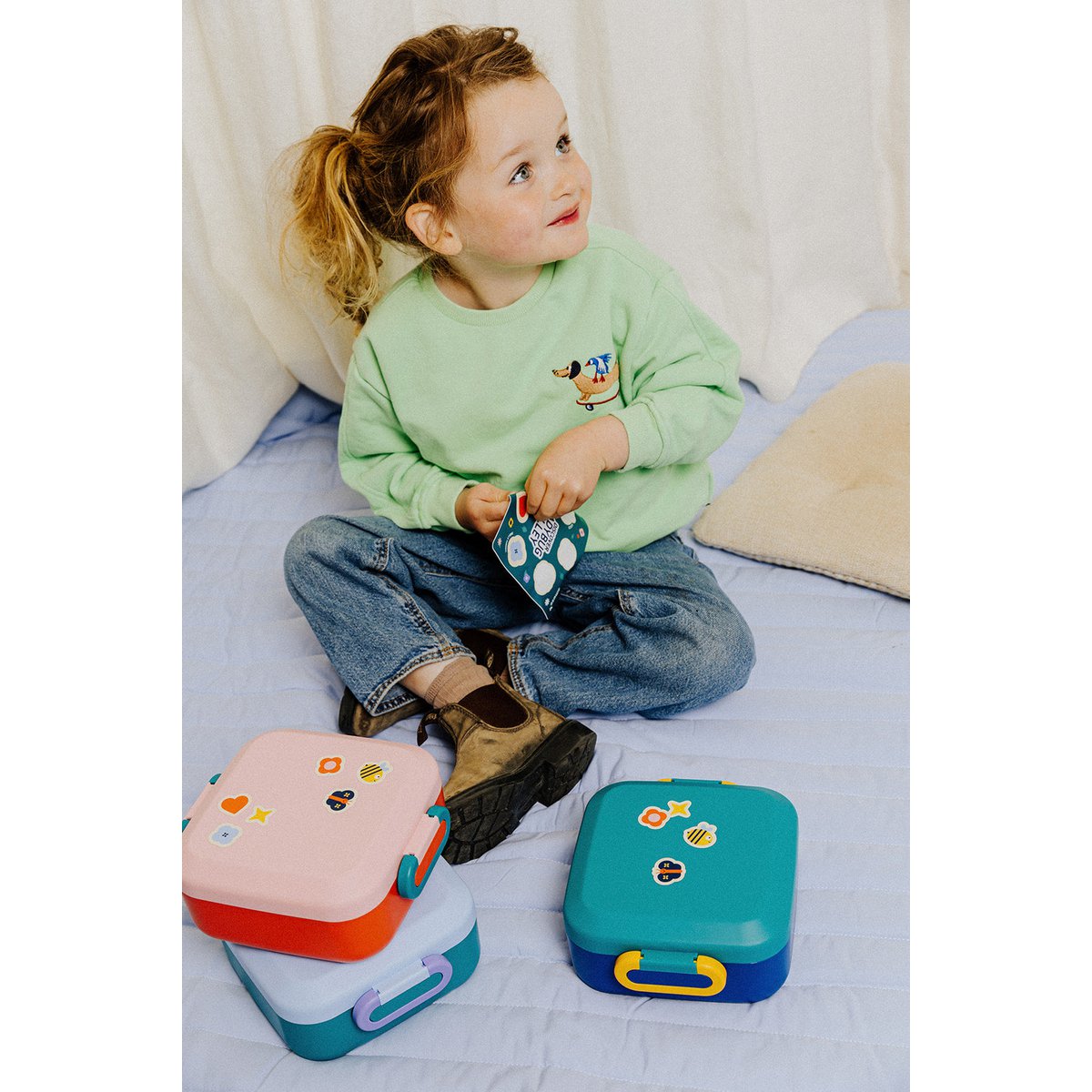 Rikko Lunchbox for Kids with 2 Removable Snack Boxes Copy