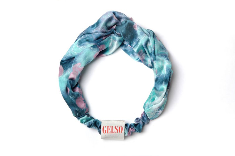 Ocean Print silke pandebånd