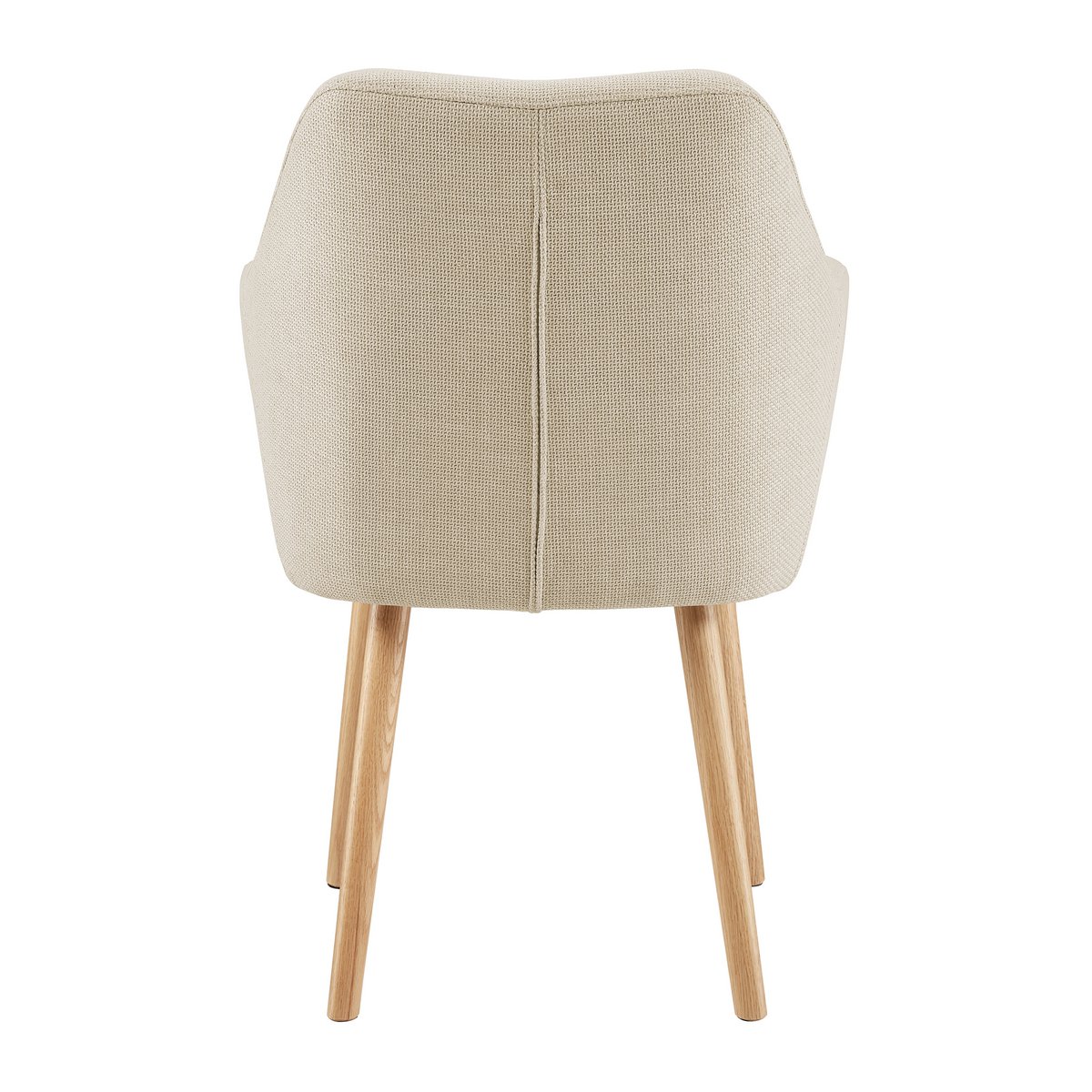 Armlehnstuhl Strukturstoff Beige