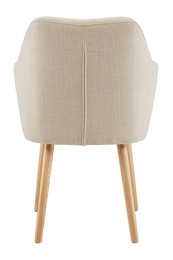 Armlehnstuhl Strukturstoff Beige