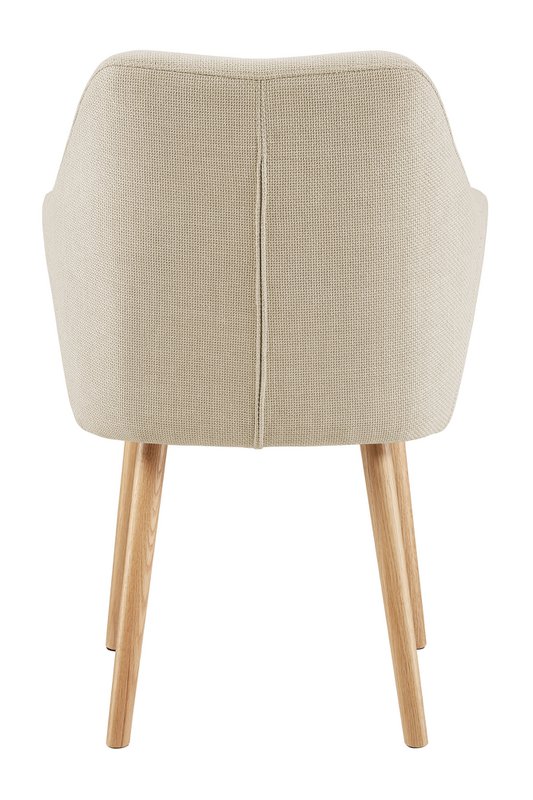 Armlehnstuhl Strukturstoff Beige