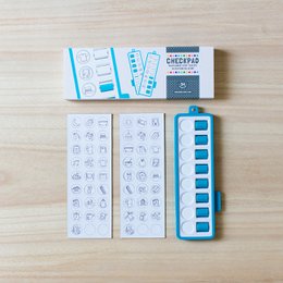 Checkpad bleu
