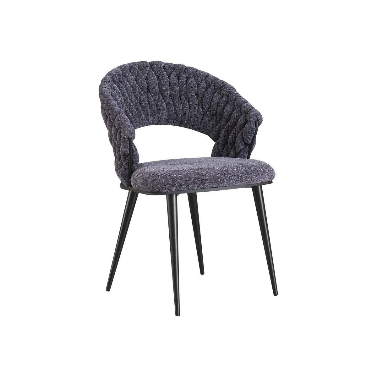 Silla de comedor Onda Trenzada | Antracita