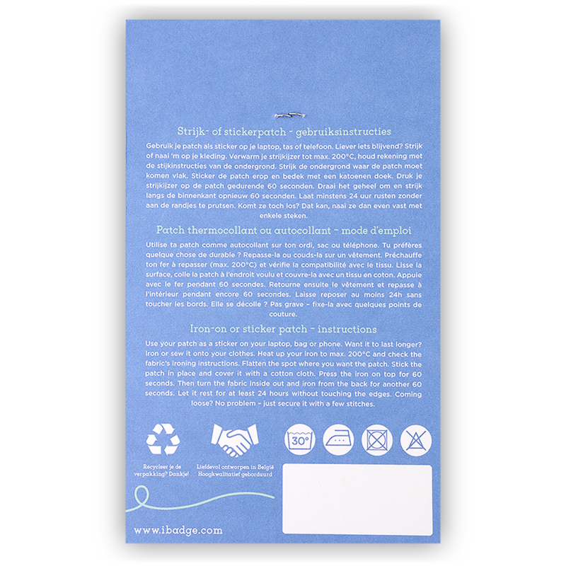 Dalí-mærkat og strygemærke