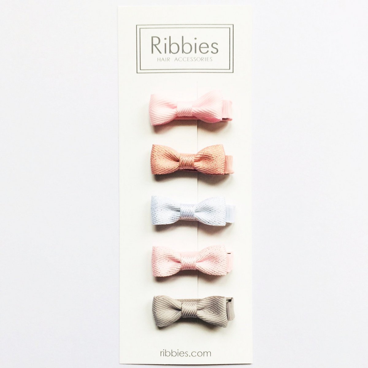 Set van 5 babystrikken - pastel en glitter