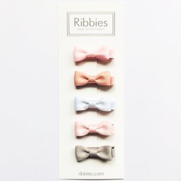 Set van 5 babystrikken - pastel en glitter