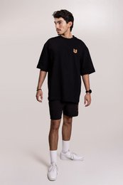 T-shirt oversize incarnata Empire unisex – Sostenibile, durevole, ad alto tasso di rivendita, realizzata in cotone organico da 340 g/m² (!) Logo ricamato