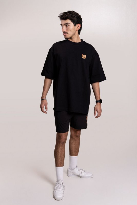 T-shirt oversize incarnata Empire unisex – Sostenibile, durevole, ad alto tasso di rivendita, realizzata in cotone organico da 340 g/m² (!) Logo ricamato