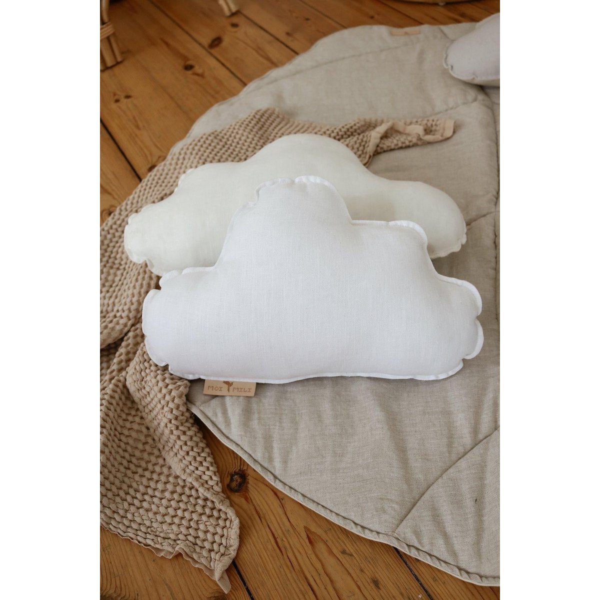 Oreiller Nuage en Lin « Blanc »