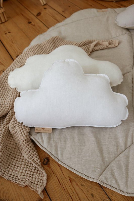 Oreiller Nuage en Lin « Blanc »