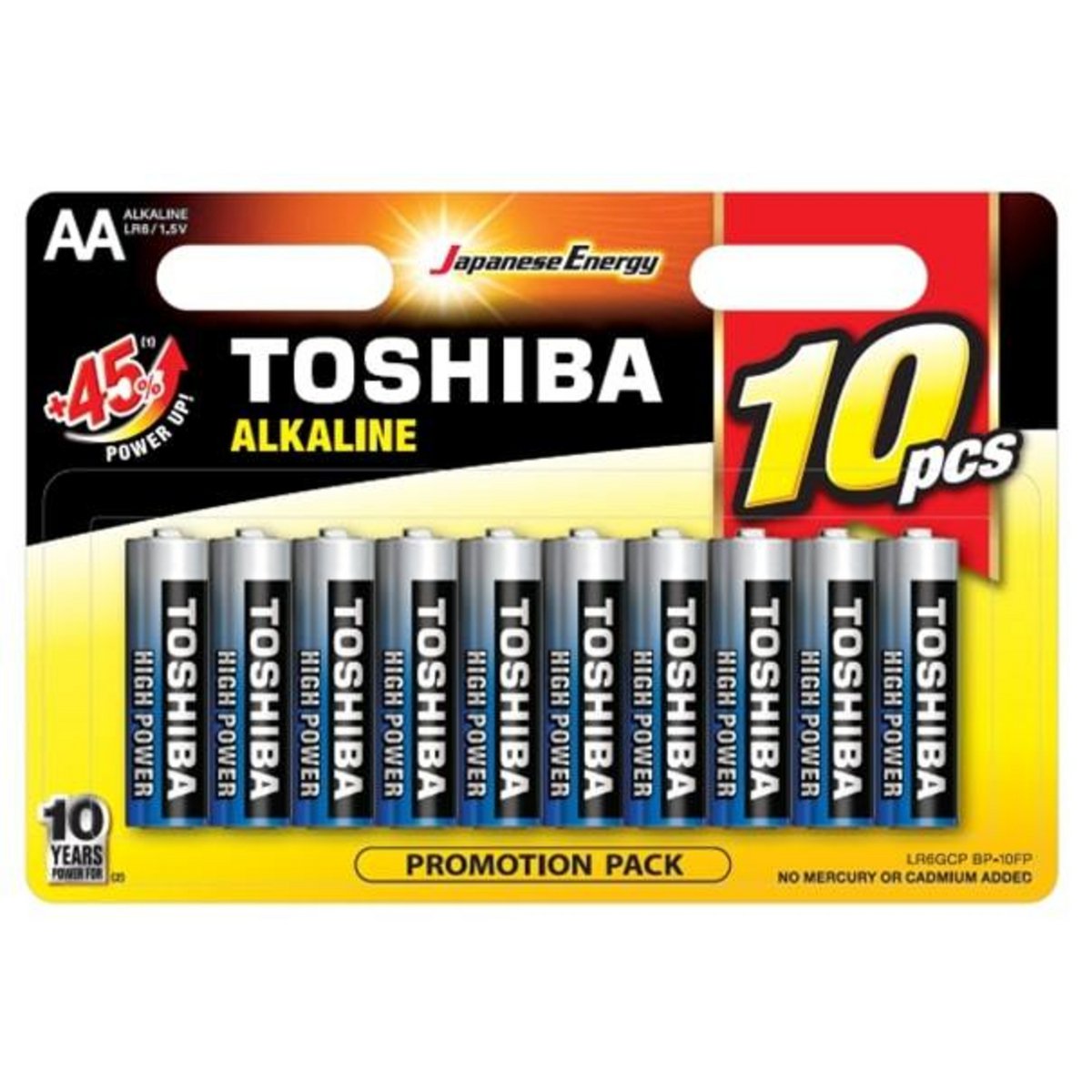Bunker toshiba alkalisk aa x10