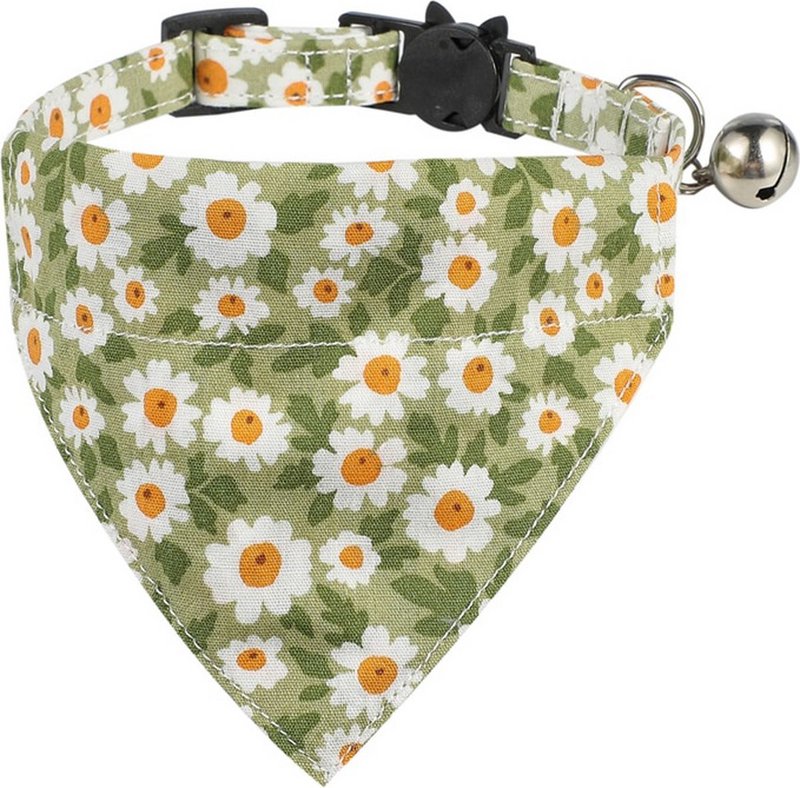 ByTiekeman - Katzenhalsband - Grün/Weiß - 20-30 cm