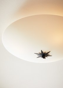 ROSE Plafond 43cm Weiß/Schwarz