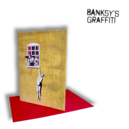 Carte de voeux Banksy - Amant bien membré