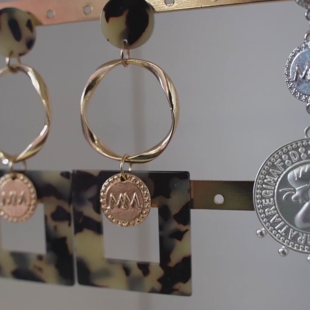 Melli Mello Leopard Oorbellen Goud