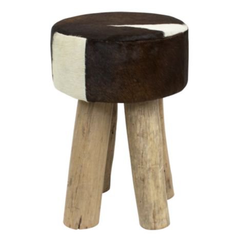 stool cow dark brown around 45cm