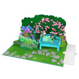 Carte pop-up Jardin de fleurs