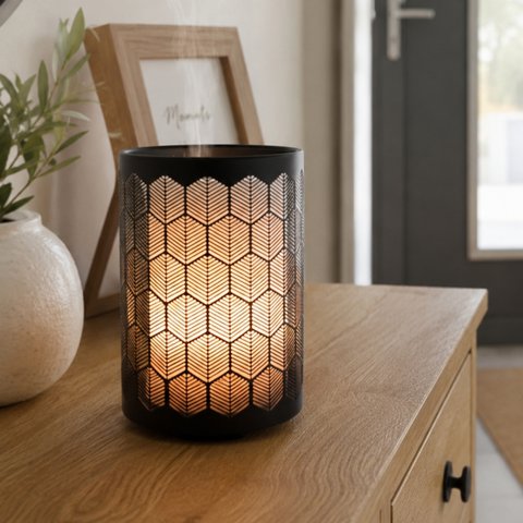 Ultrasonic Diffuser - Verona – Multifunction Diffusion with Remote Control – Metal and Glass – Scented Scents – Decorative Object