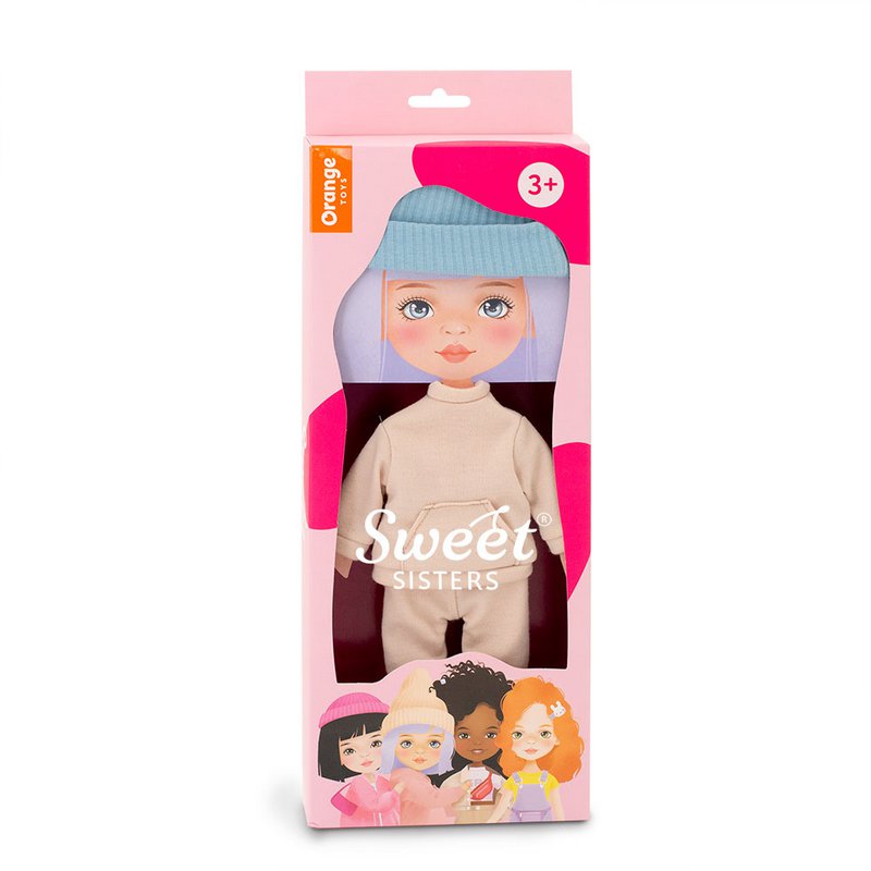 Soft toy, Sweet Sisters - Clothing set: Beige Tracksuit (35cm)