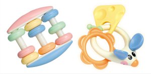 Tolo Baby Geschenkset Rasseln - 2 Stück