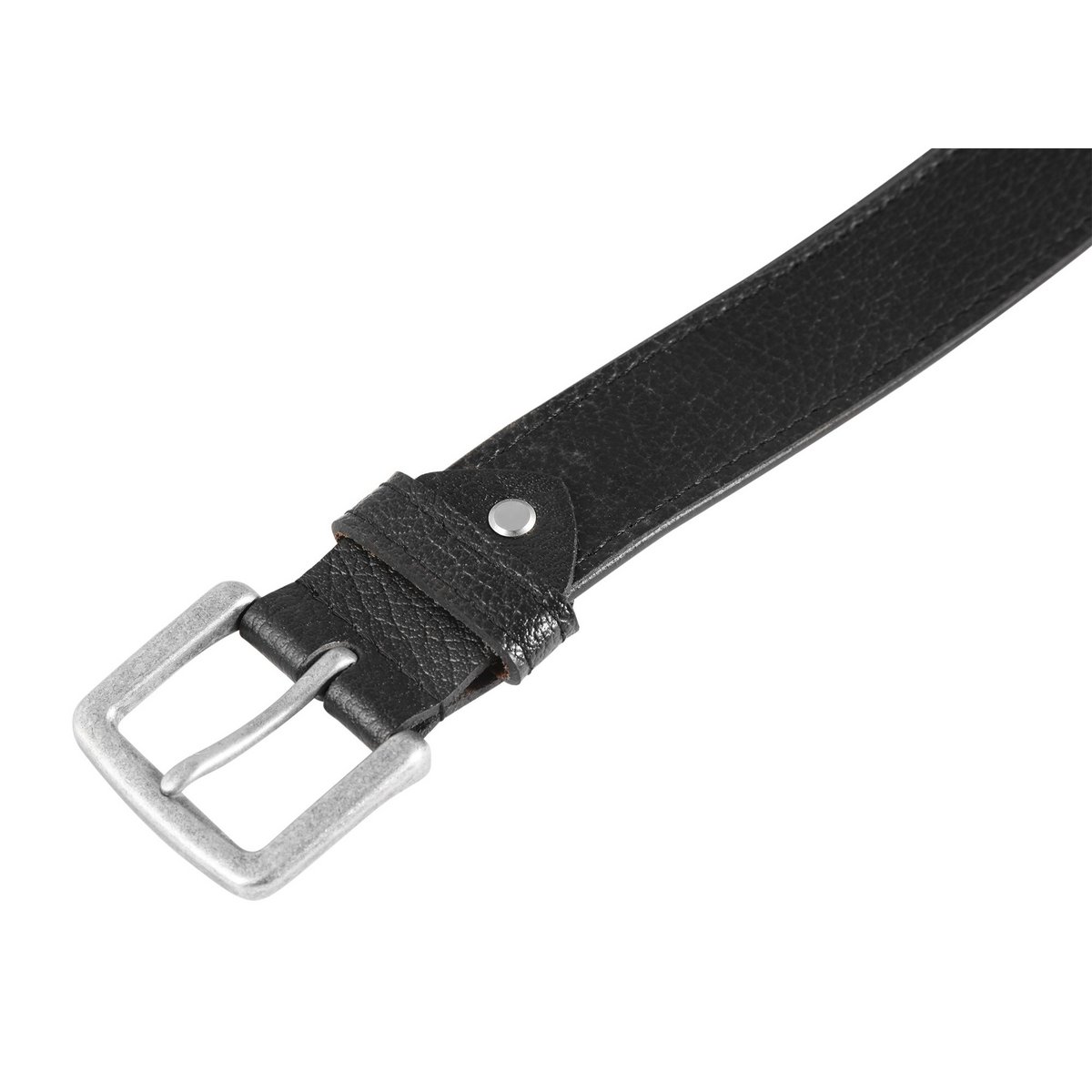 Leonardo Verrelli genuine leather belt, black