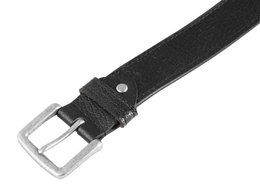 Leonardo Verrelli genuine leather belt, black