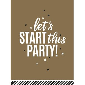 Let's start this Party greeting cards - 10 pieces