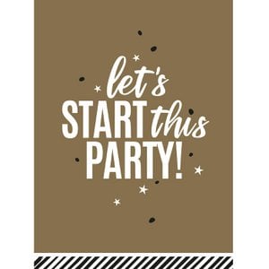 Let's start this Party greeting cards - 10 pieces