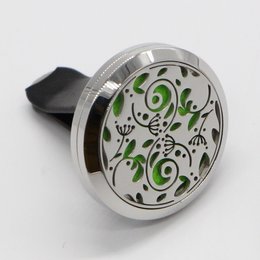 Clip’Arôme Car Diffuser – Enchanted Forest – Stainless Steel with Blotters – Decorative Aromatherapy Accessory – Gift Idea