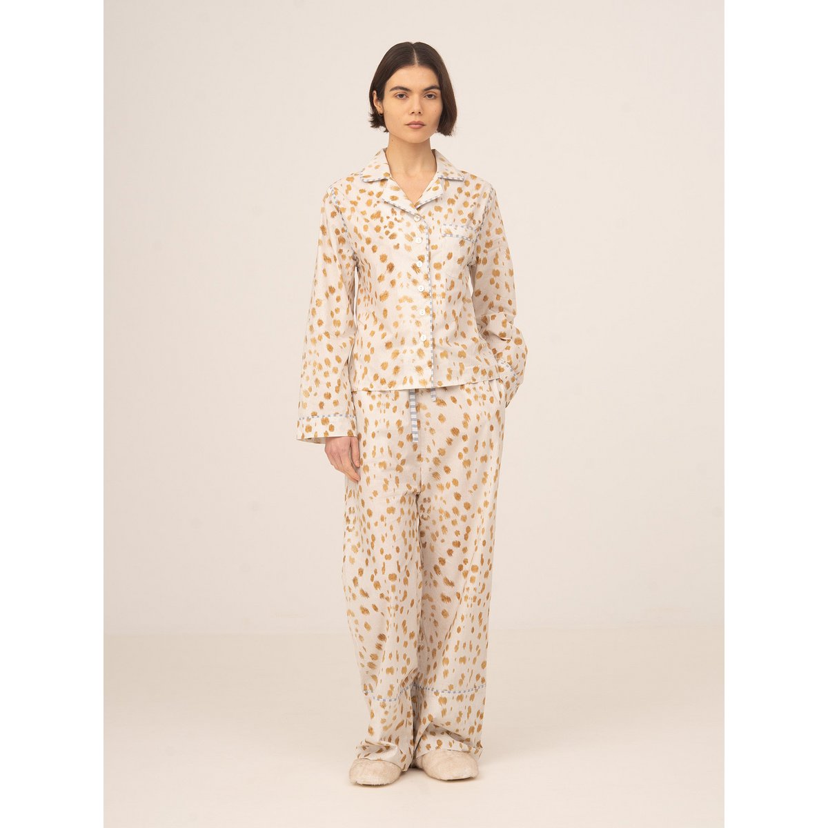 Pantalon de pyjama blanc à imprimé cerf Bambi