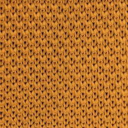 Orange Ember Knitted Bow Tie and Knitted Pocket Square Set