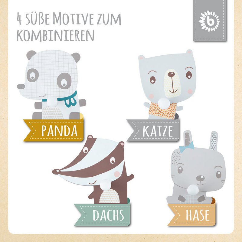 Ganci da parete orso